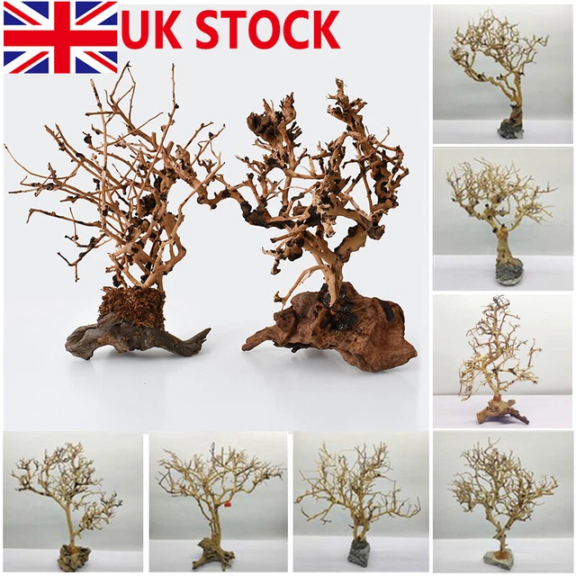 Driftwood Tree Aquarium Fish Tank Ornaments DIY Landscaping Bonsai Plants Decor