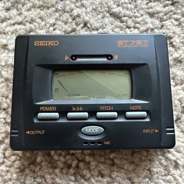 Penelope peddling Indføre SEIKO ST737 AUTOMATIC Digital Guitar/Bass Tuner - WORKING $14.00 - PicClick