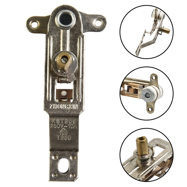 Termostato Apparecchiatura Elettrica AC 250V 10A Casa Metallo + Argilla Ceramica 1pc