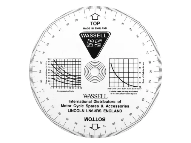 Wassell Grad Timing Disc / Scheibe Ariel AJS ,Triumph Norton BSA Rudge Matchless