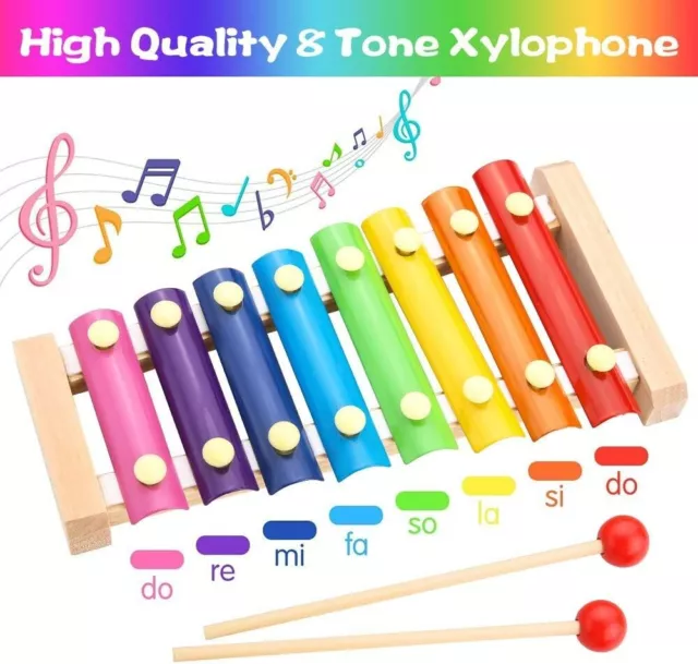 Xilofono x Bambini Giocattoli Musicali  Xilofono  Percussione strumento colorato