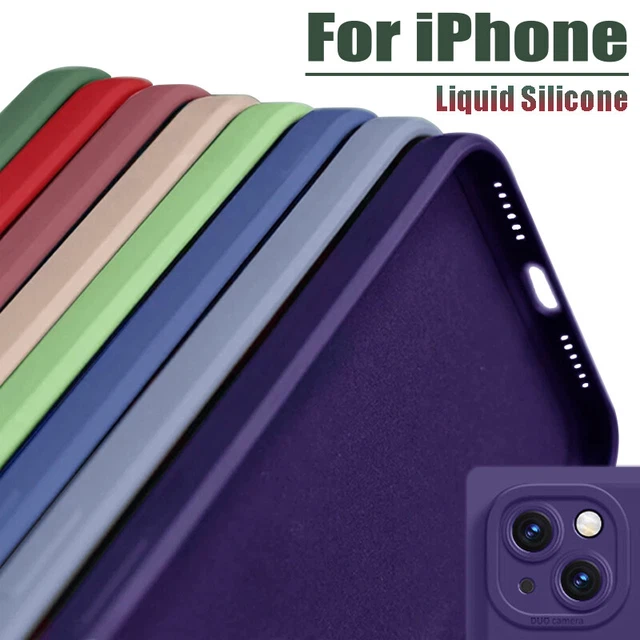 Case For iPhone 14 15 Pro Max Plus 13 12 11 8 7 XR SE Shockproof Silicone Cover