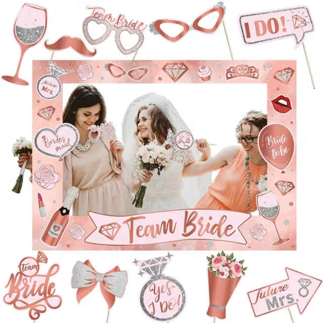 Hen Party Photo Booth Props Hen Do Accessories for Engagement Bridal Shower
