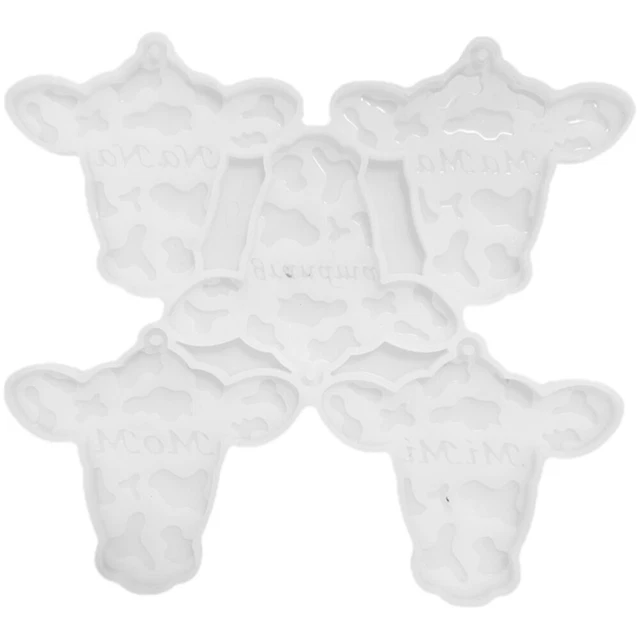 Resin Keychain Molds Lightweight Cow Accessories Portable Pendant Molds