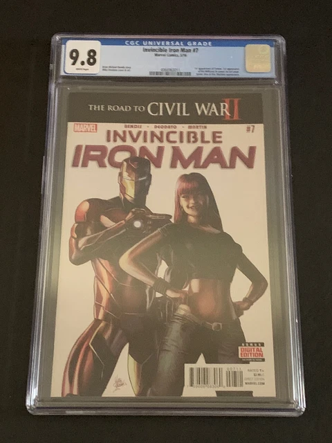 Invincible Iron Man #7 2016 Marvel CGC 9.8 3rd Print 1ST RIRI WILLIAMS MCU 🔥
