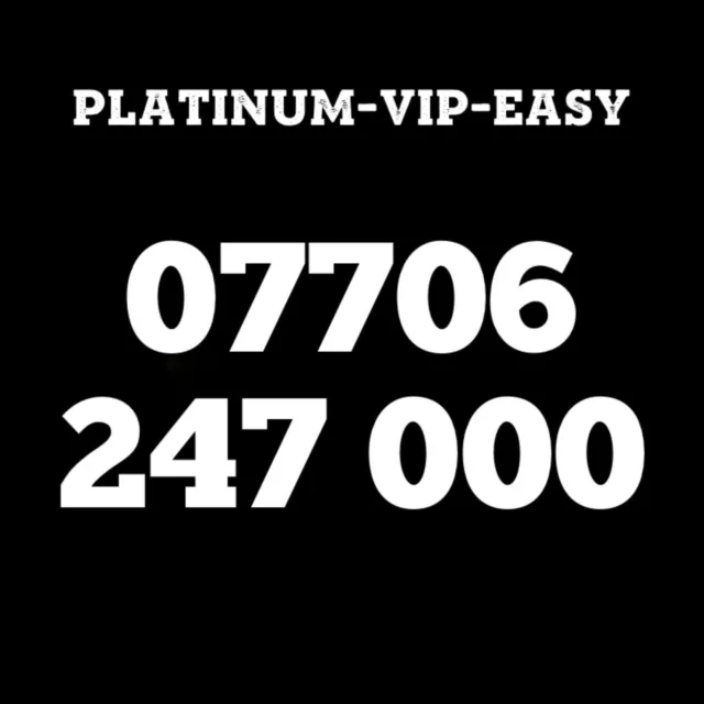 ⭐ Gold Easy Vip Memorable Mobile Phone Number Diamond Platinum Sim Card 247
