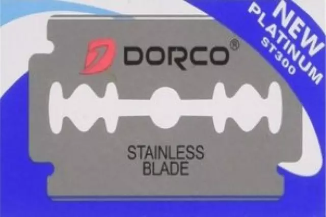 100 Dorco ST300 Platinum double edge razor blades