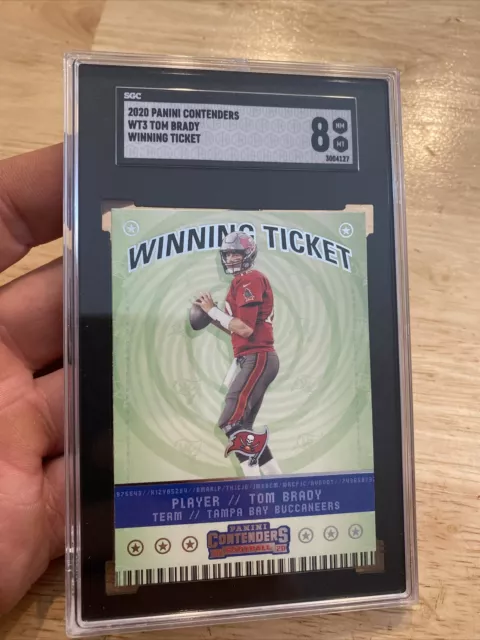 Tom Brady SGC 8 Panini Contenders Card Winning Ticket SWANKY Collector 2020 NFL