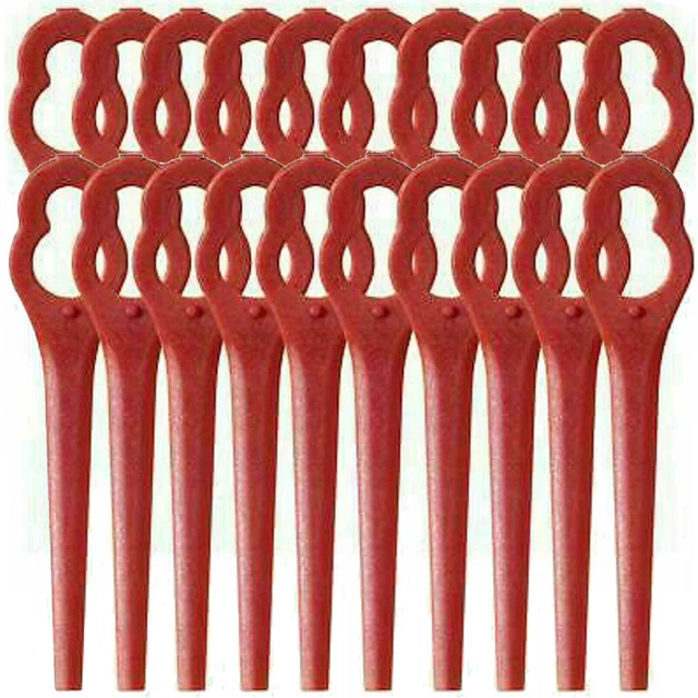 Lames Plastique PA6 Ferrex Lot 50 - Rechange Coupe-bordure Sans Fil