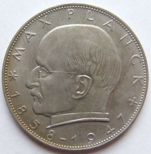 2 Dm Münze Max Planck 1957 D Wert COIN FEDERAL REPUBLIC Germany Max Planck 2 DM 1957 J IN Uncirculated £