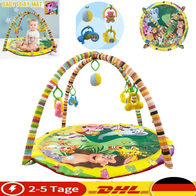 DHL Erlebnisdecke Krabbeldecke mit Spielbogen Bälle Baby Gymcenter Spielmatte