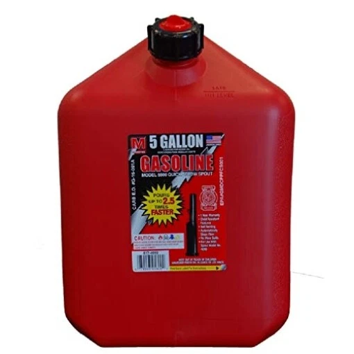 Midwest Can 5000 Pro Line Gas Can, Plastic, 5 Gallon