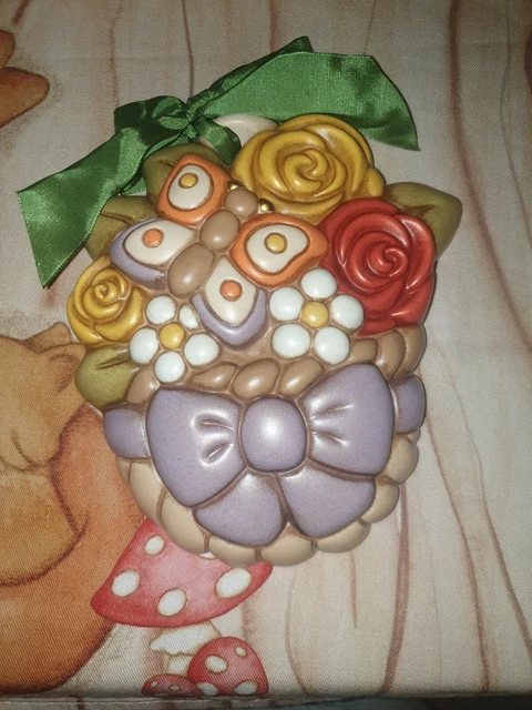 THUN Wanddekoration 'Formella Blumen' - Handbemalte Keramik