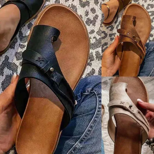 Sandales orthopédiques confortables chaussures plates pour femmes avec correcti