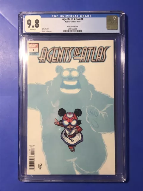 AGENTS OF ATLAS #1 CGC 9.8 Skottie Young Variant Comic JIN SOO HAE WON SHANG CHI
