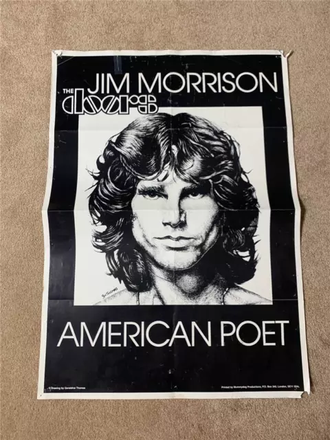 VINTAGE JIM MORRISON The Doors American Poet Poster by Mummydog ...