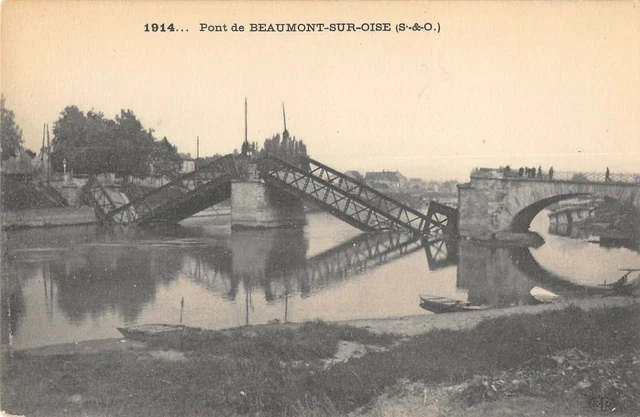 Cpa 94 Pont De Beaumont Sur Oise