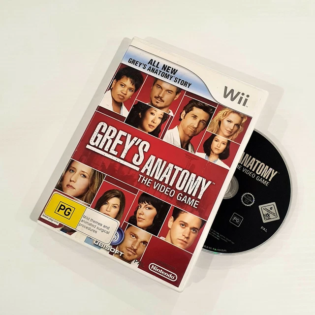 GREY'S ANATOMY THE Video Game Nintendo Wii & Wii U Compatible Medical