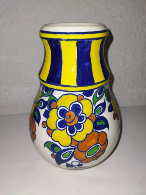 Boch Louvière Belgique Vase Ancien En Faïence Old Earthenware Vase Art Deco