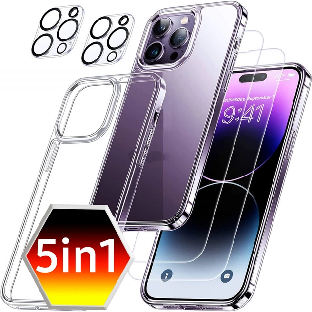 Hülle FÜR iPhone 14 13 12 11 Pro Max Panzerfolie Kameraschutz Glas Handy Bumper