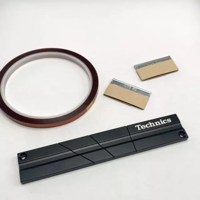 TECHNICS 1/4" Black Tape Universal Splicing Blocks + Hold Tape Repair Kit Set