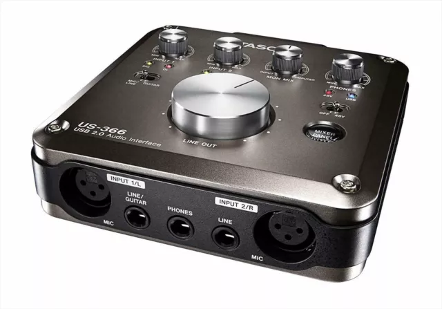 TASCAM US-366 4-In/6-Out or 6-In/4-Out USB Audio Interface