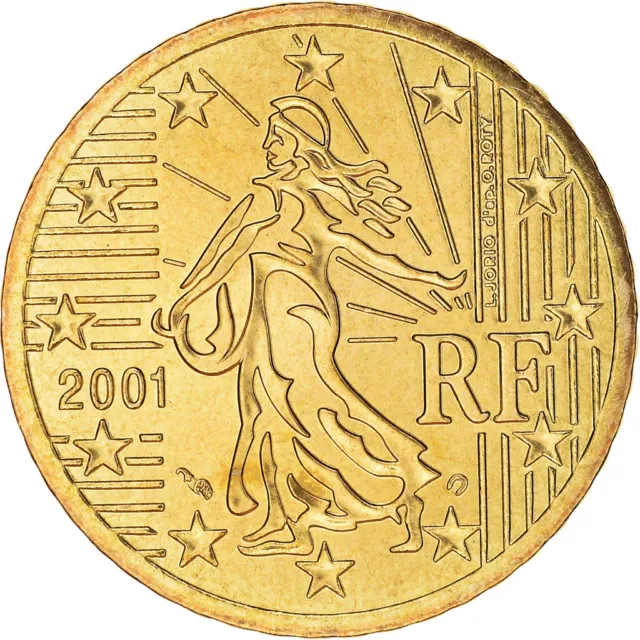 [#188932] France, 50 Euro Cent, 2001, Paris, BU, FDC, Laiton, KM:1287