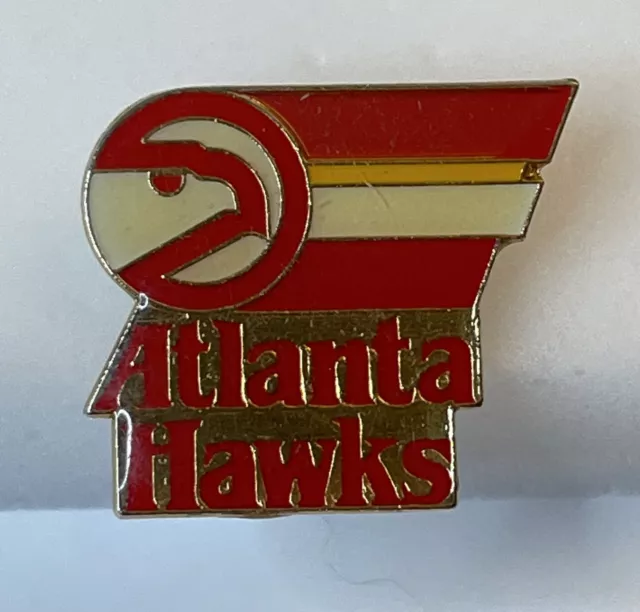 Vintage 1988 Atlanta Hawks Pin - NBA Basketball Lapel Flair by Peter David