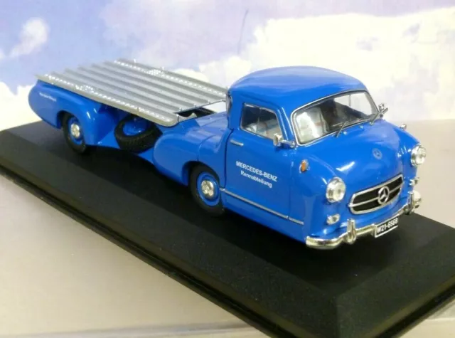 Ixo 1/43 Mercedes Benz Blue Wonder Formula 1 Racing Car Transporter 1955 Rac342