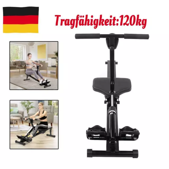 Rudergerät Rudermaschine Ruderzugmaschine LCD Display Aerobic-Fitness bis120kg