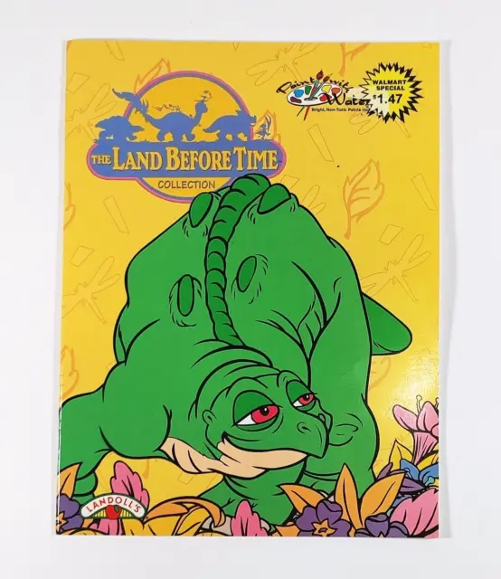 Land Before Time Paint with Water Landoll’s Coloring Book Vintage USA Made 1997