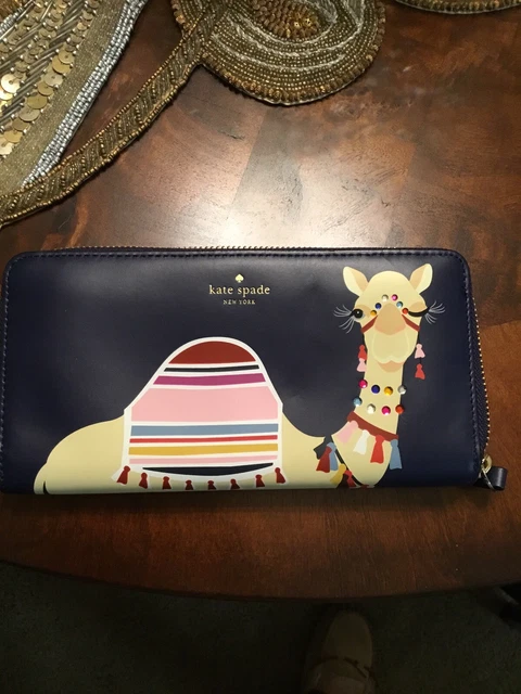 Kate spade WLRU4841 Camel Neda Wallet EUC Preowned A Few Tiny Marks See Photos