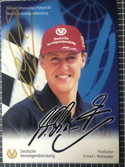 ORIGINALSIGNIERTES AUTOGRAMM KARTE von Michael Schumacher EUR 150,00