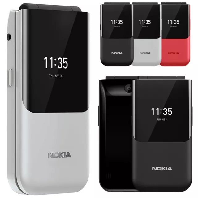 HOT Nokia 2720 Flip(2019)LTE 4G 2.8" 2MP Snapdragon 205 KAIOS GSM Unlocked Phone