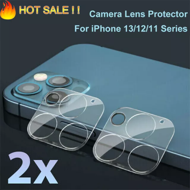 2X Kamera Objektiv Hartglas Displayschutz Für IPHONE 13 12 11 Pro Mini Max *J