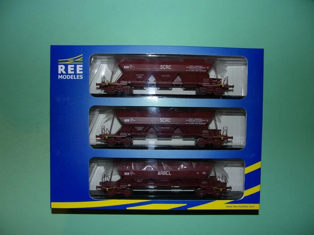 Coffret 3 Wagons Trémie SCRC + ARBEL WB-210 REE Modèles – Neuf