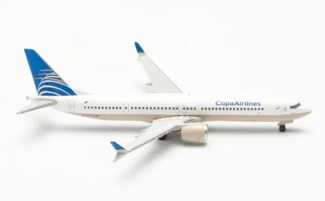 New! Herpa 537469 Copa Airlines Boeing 737 MAX 9, reg. HP-9916CMP  1:500 diecast
