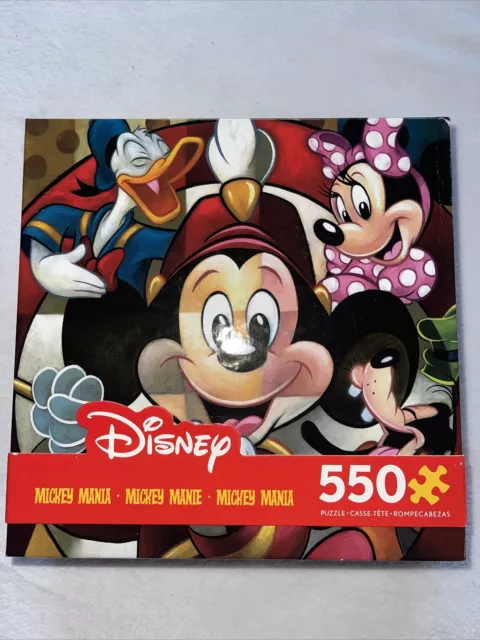 NEW Mickey Mania Disney 550 Piece Puzzle - 18 x 24 Mouse Club Sealed Unopened