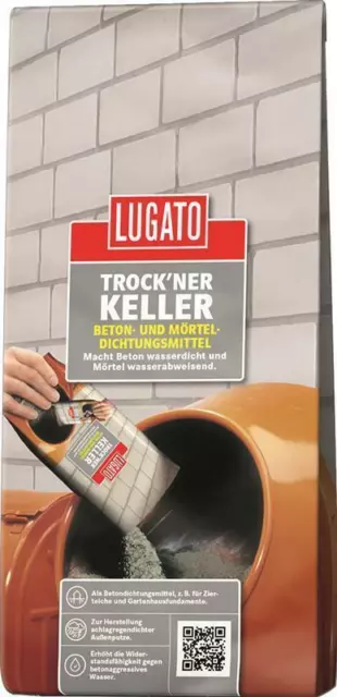 Lugato Trockner Keller Beton- und Mörteldichtungsmitte 1 kg - Dichtungsmittel