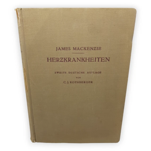 Lehrbuch der Herzkrankheiten James Mackenzie Lehrbuch 1950er Jahre Rothberger