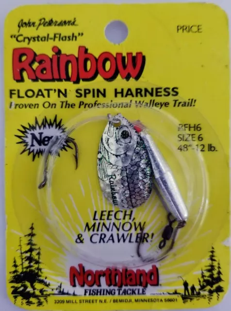 Leech Minnow Crawler Harness Float'n Spin # 6 You Choose 7 Colors Walleye Lure