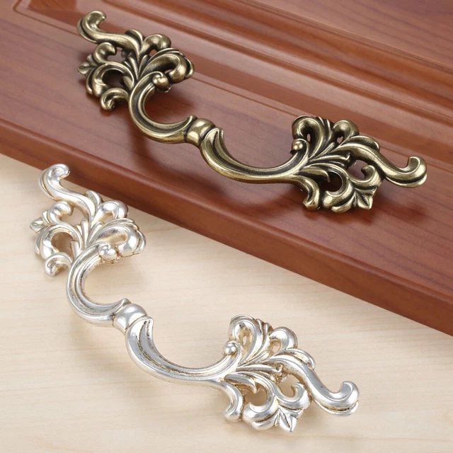 1x Antique Retro Closet Drawer Handle Bilver&Bronze Hardware Door Dresser Knob