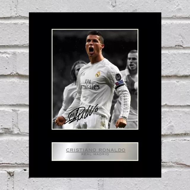 Cristiano Ronaldo Signed Mounted Photo Display Real Madrid