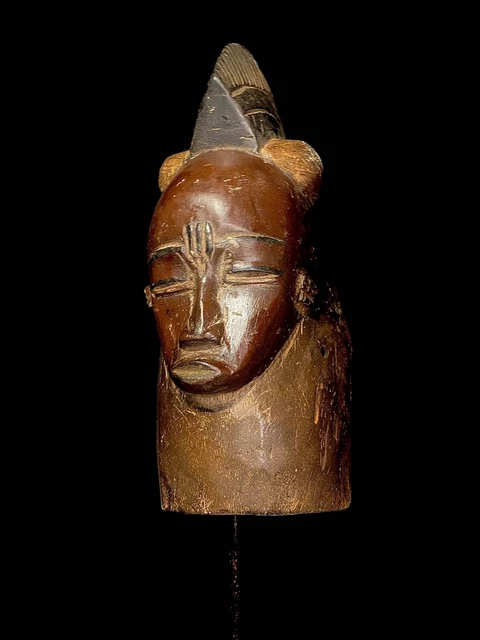 African masks antiques tribal Face vintage Wood Gouro Zamblé masks-4521
