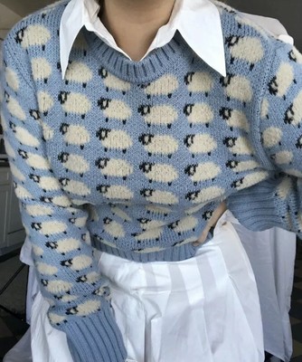 ZARA KNIT SHEEP Sweater $120.00 - PicClick