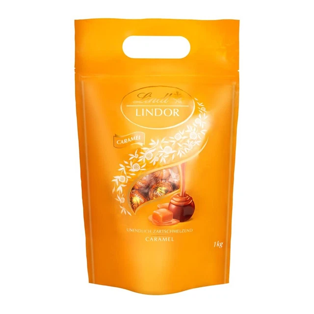 Palline di cioccolato Lindt Lindor palline caramello cioccolato al latte 1 kg NUOVO MHD 1/24