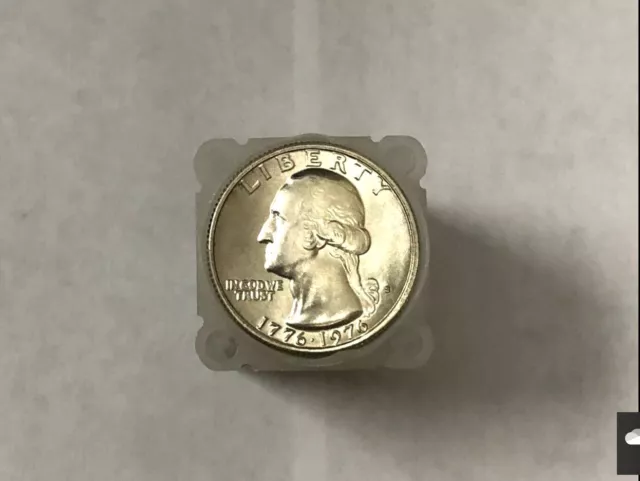 1976-S Washington Quarter BU Bicentennial 40% Silver Roll of 40