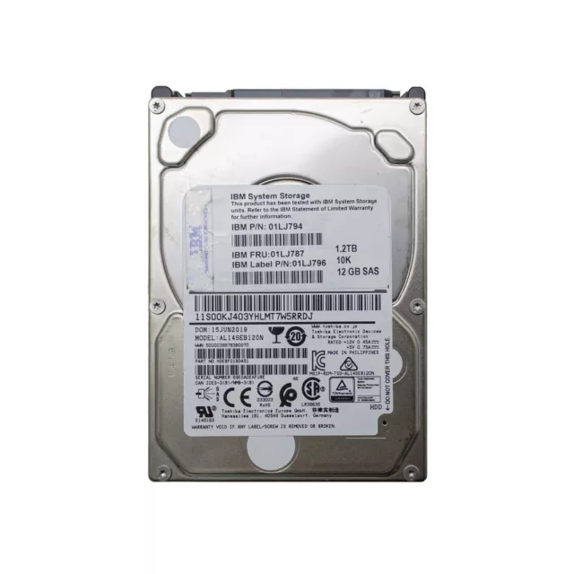 Toshiba AL14SEB120N Hard Disk HDD SAS 1.2TB 2,5” 12GBPS 10K RPM