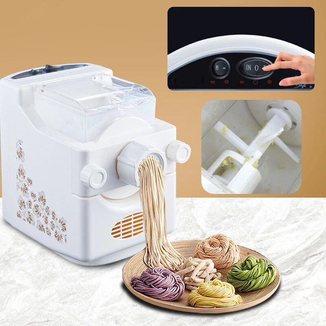 Home Automatic Electric Pasta Maker Machine + 9 molds for Making Ramen Noodle