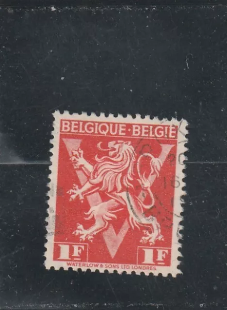 L6156 BELGIQUE timbre Y&T N° 680 de 1945 " Libération " Oblitéré